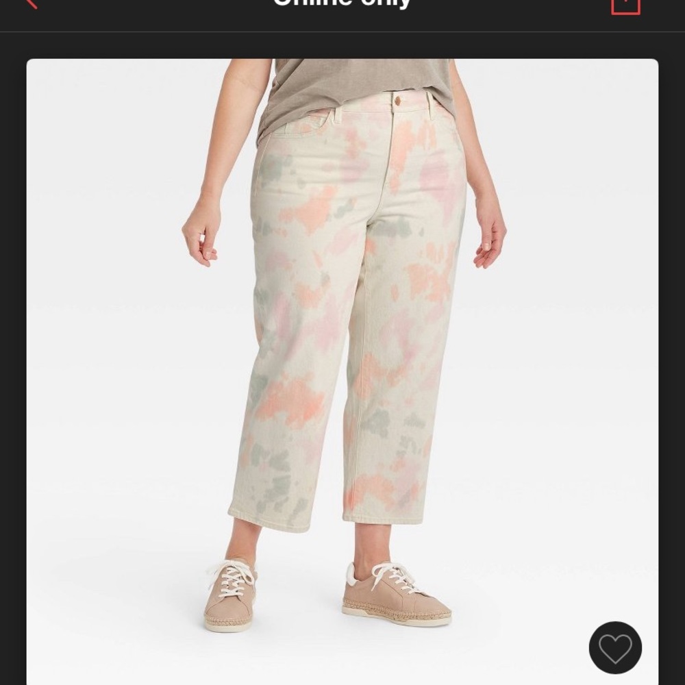 Universal Threads Straight high-waist cropped jean